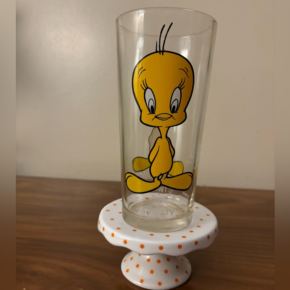 Vintage 1973 Tweety Bird Pepsi Character Series Collectible Glass